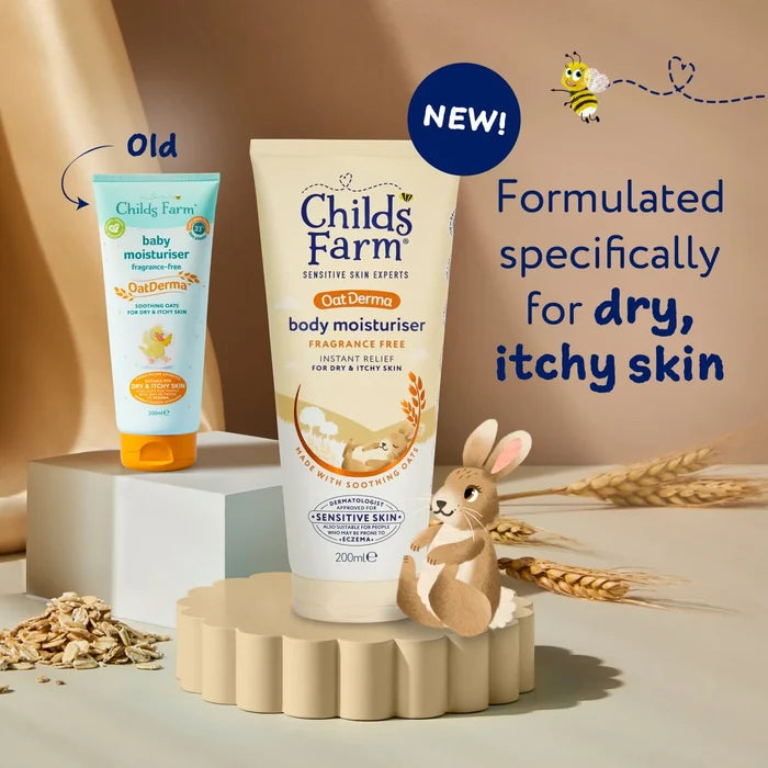 Childs Farm Oatderma Body Moisturiser Fragrance Free 200ml