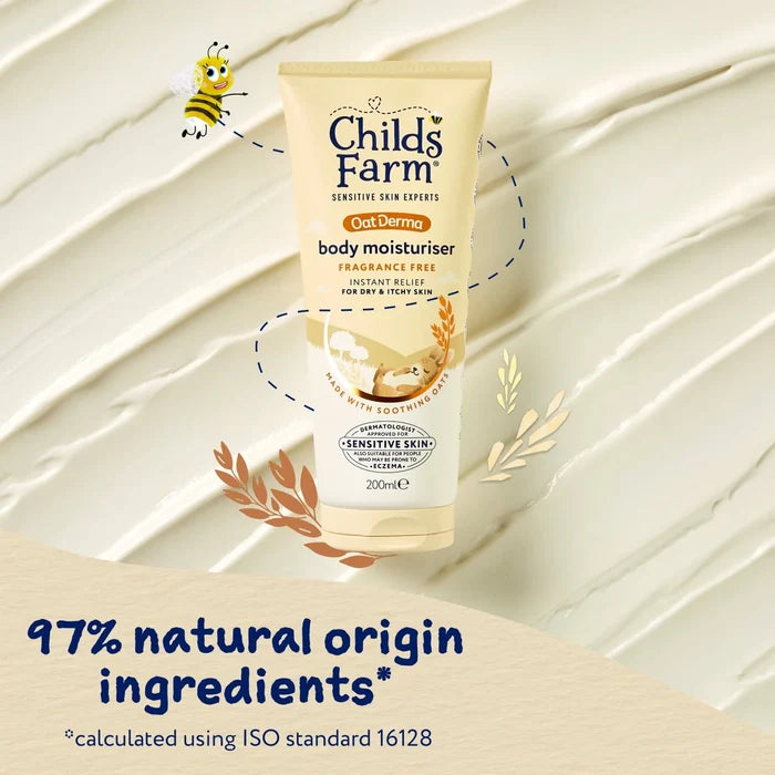 Childs Farm Oatderma Body Moisturiser Fragrance Free 200ml