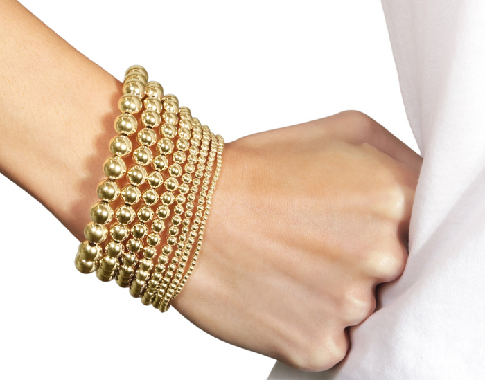 Classic Gold 3mm Bead Bracelet