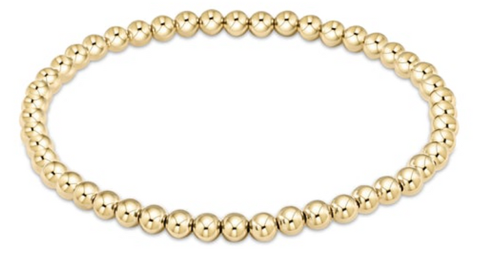 Classic Gold 4mm Bead Bracelet