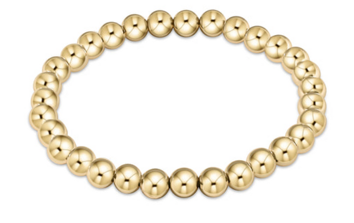 Classic Gold 6mm Bead Bracelet