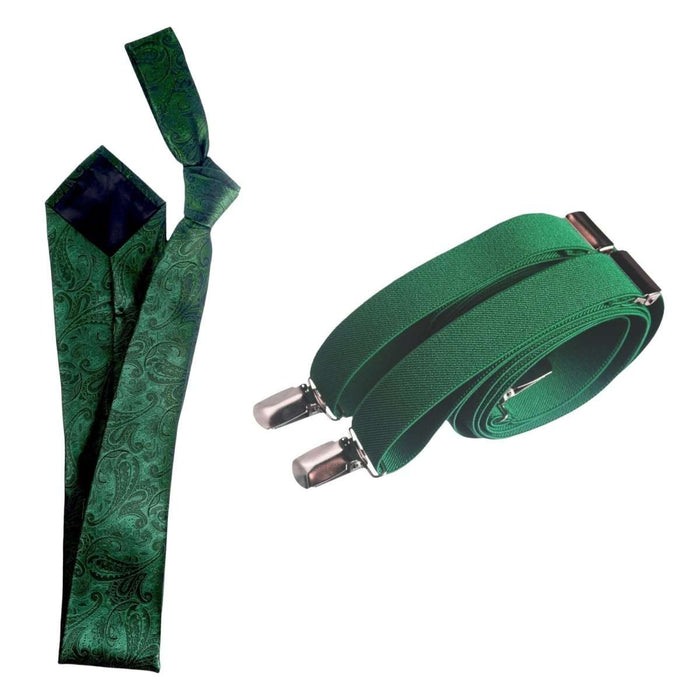 Mens / Emerald Green Paisley