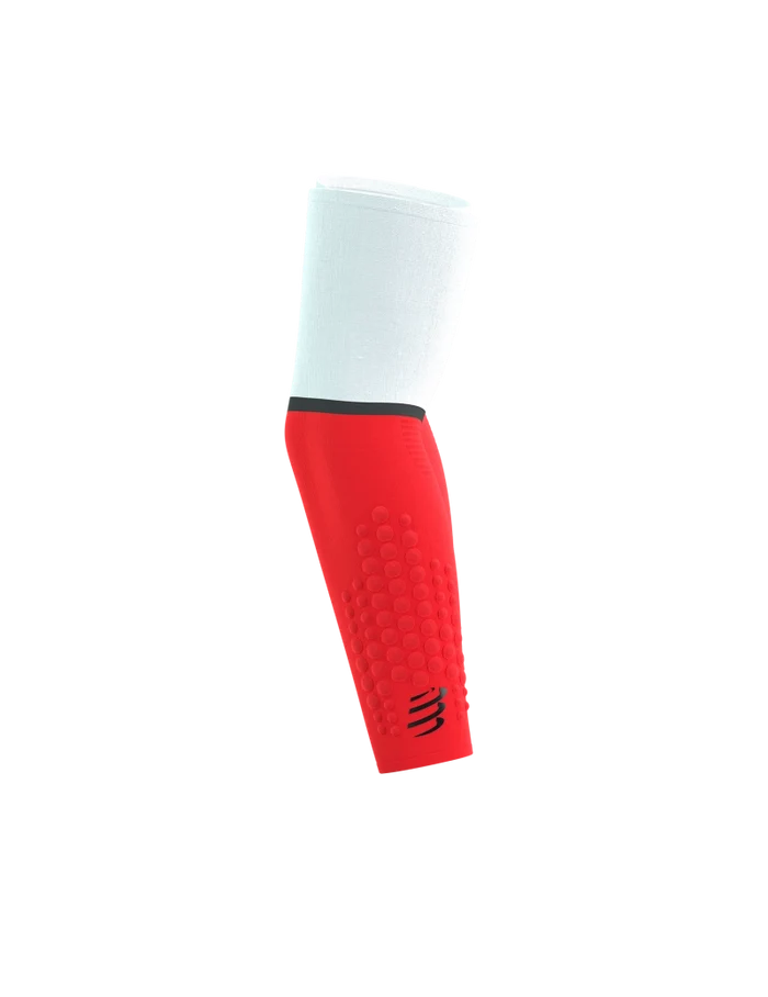 Compressport | ArmForce Ultralight | White / Fluo Red