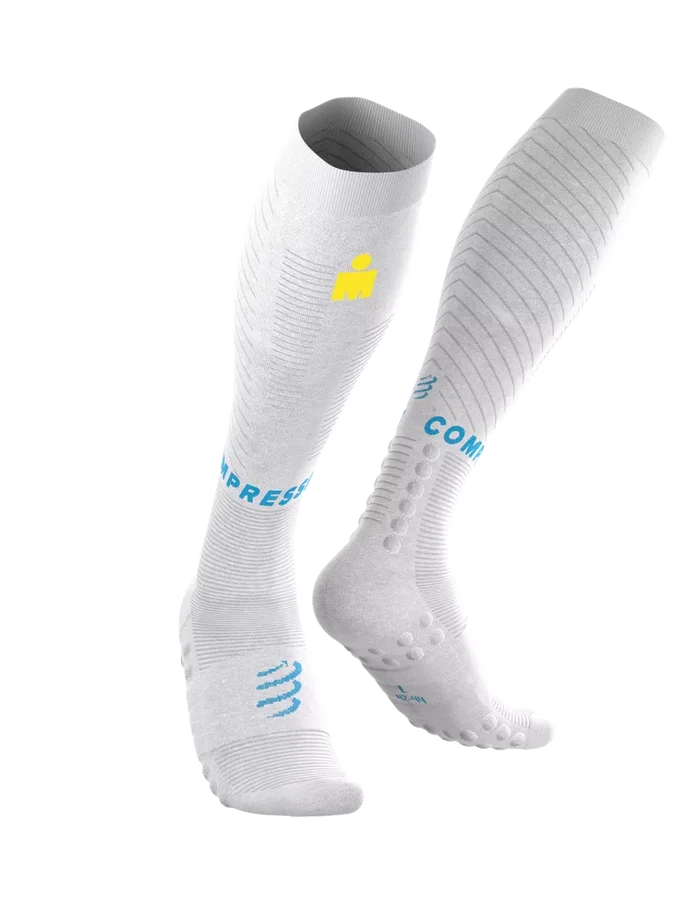 Compressport | Full Socks Recovery 2.0 | IRONMAN 2026 | White