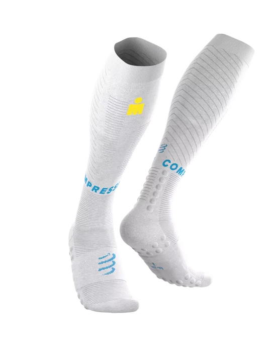 Compressport | Full Socks Recovery 2.0 | IRONMAN 2026 | White