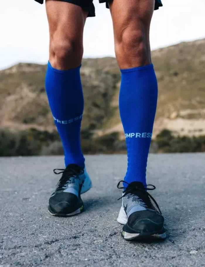 Compressport | Full Socks Run | Dazz Blue / Sugar