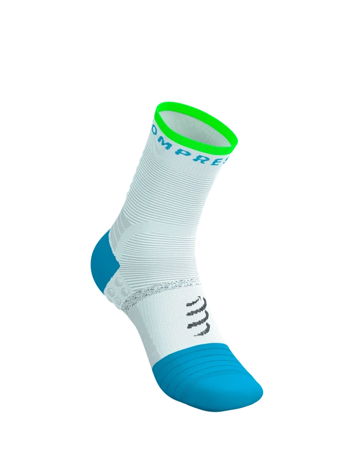 Compressport | Pro Marathon Socks V2 | White / Blue / Green