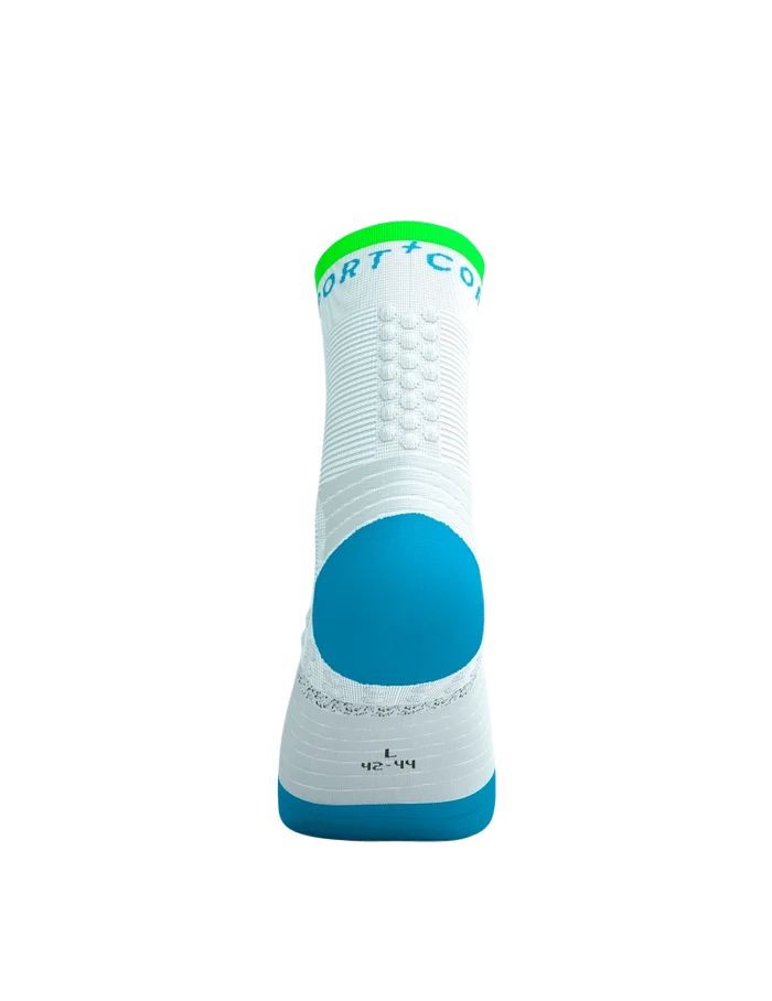 Compressport | Pro Marathon Socks V2 | White / Blue / Green