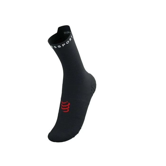 Compressport | Pro Racing Socks V4 | Run High | Black / White