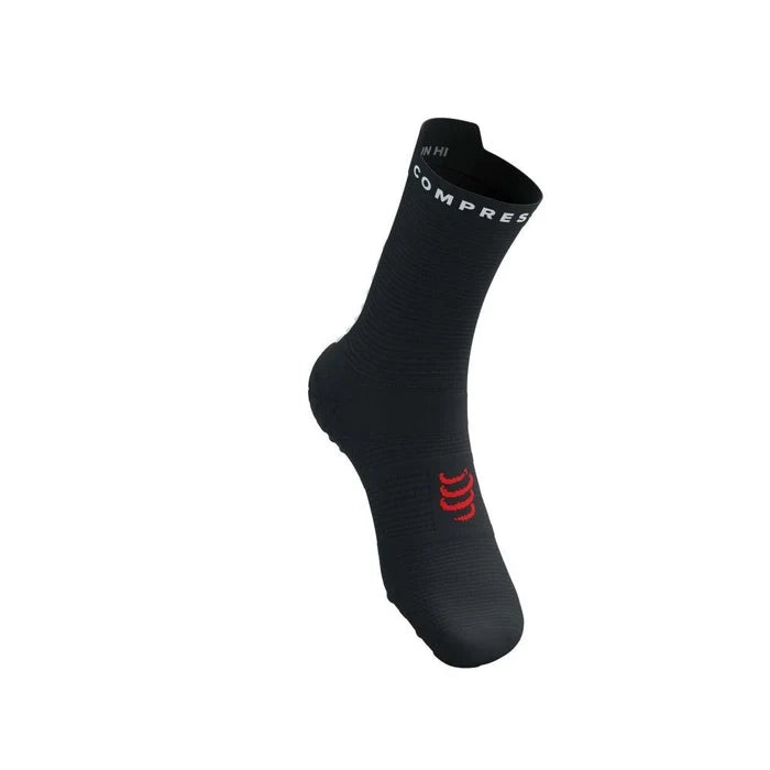 Compressport | Pro Racing Socks V4 | Run High | Black / White