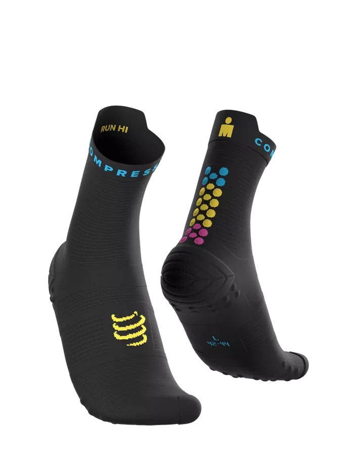 Compressport | Pro Racing Socks V4 | Run High | IRONMAN 2026 | Black