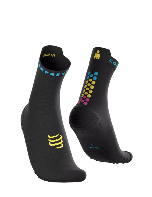 Compressport | Pro Racing Socks V4 | Run High | IRONMAN 2026 | Black