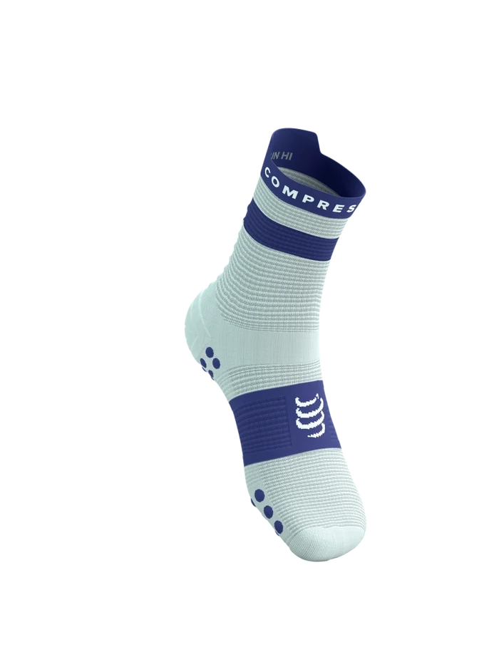 Compressport | Pro Racing Socks V4 | Run High | Star White / Orient Blue