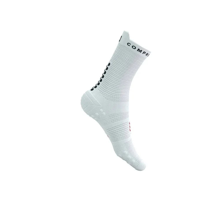 Compressport | Pro Racing Socks V4 | Run High | White / Black