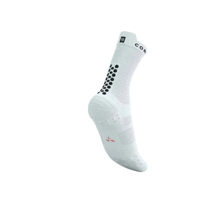 Compressport | Pro Racing Socks V4 | Run High | White / Black