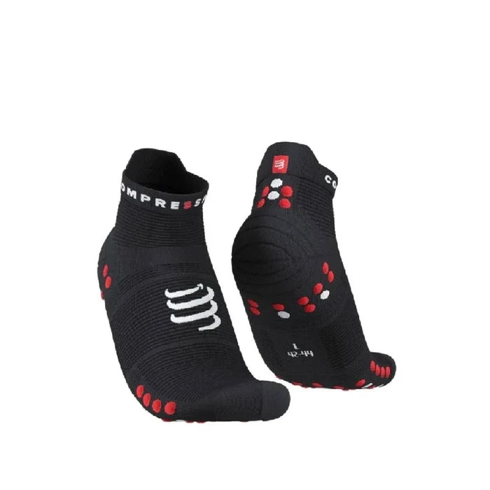 Compressport | Pro Racing Socks V4 | Run Low | Black / Red