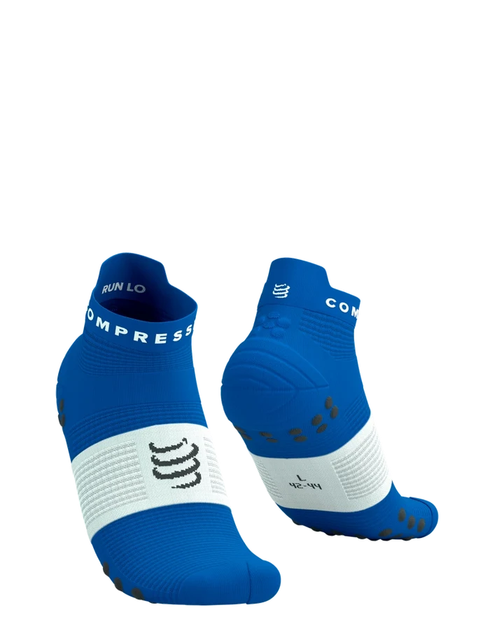 Compressport | Pro Racing Socks V4 | Run Low | Princess Blue / White