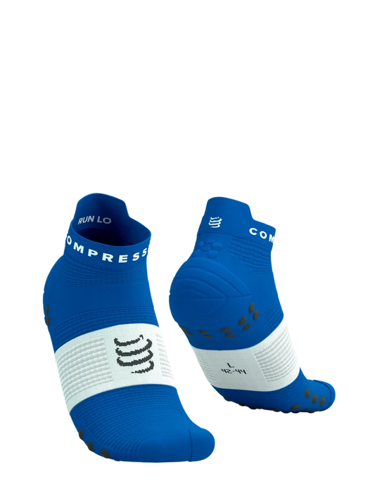 Compressport | Pro Racing Socks V4 | Run Low | Princess Blue / White