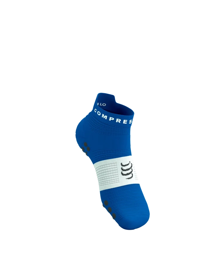 Compressport | Pro Racing Socks V4 | Run Low | Princess Blue / White
