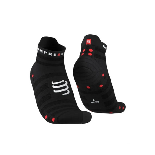 Compressport | Pro Racing Socks V4 | Ultralight | Run Low | Black / Red
