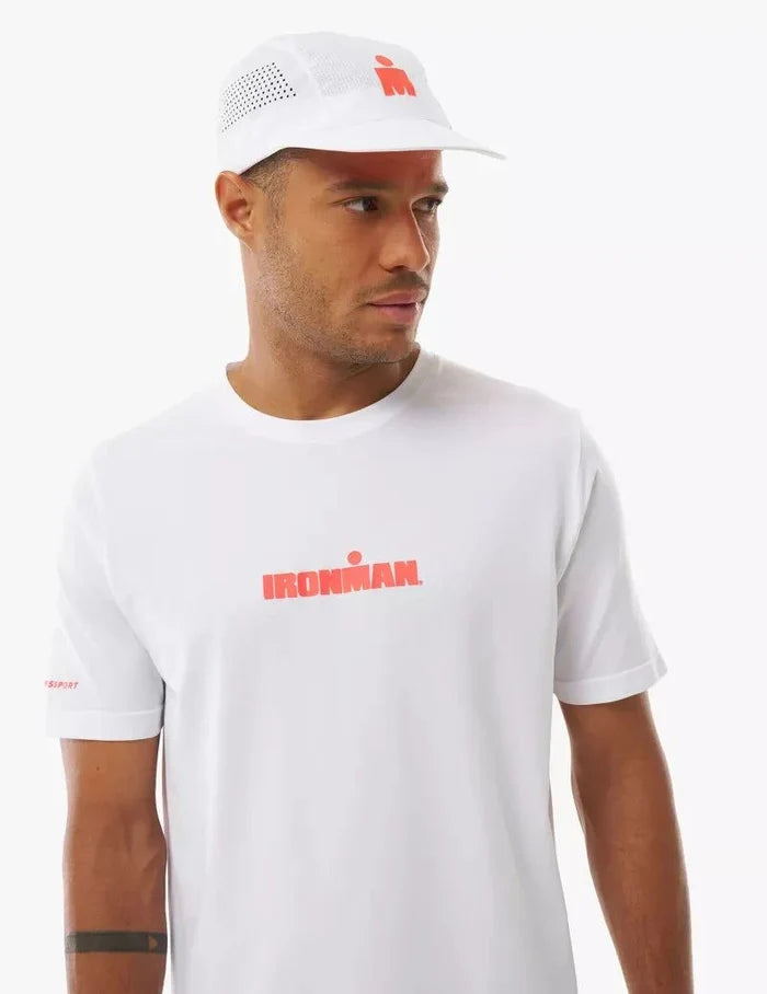Compressport | Training SS T-Shirt | Heren | IRONMAN 2026 | White / Neon Red