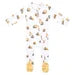 Copper Pearl Bamboo Dozer Zip Footie-3/6 month
