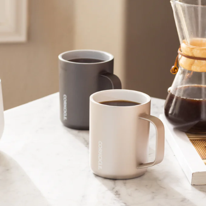 Corkcicle Pure Taste Ceramic Coffee Mug - 16 oz - Oat Milk