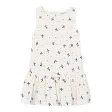 Cream Navy Bow Dress