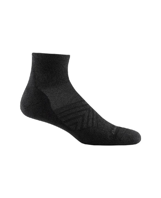 Darn Tough | Run Sock 1/4 Lightweight Cushion | Heren | Black