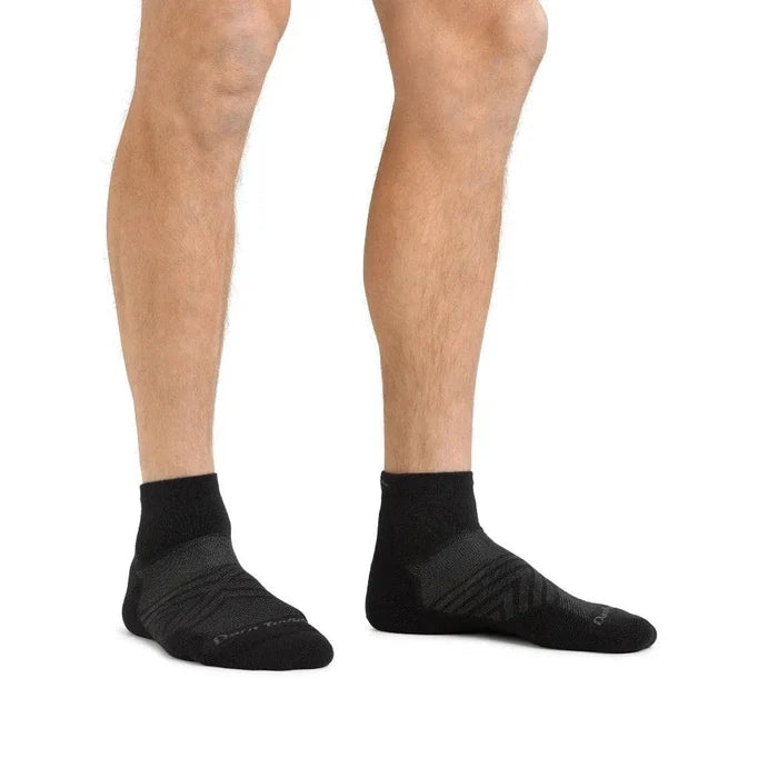 Darn Tough | Run Sock 1/4 Lightweight Cushion | Heren | Black
