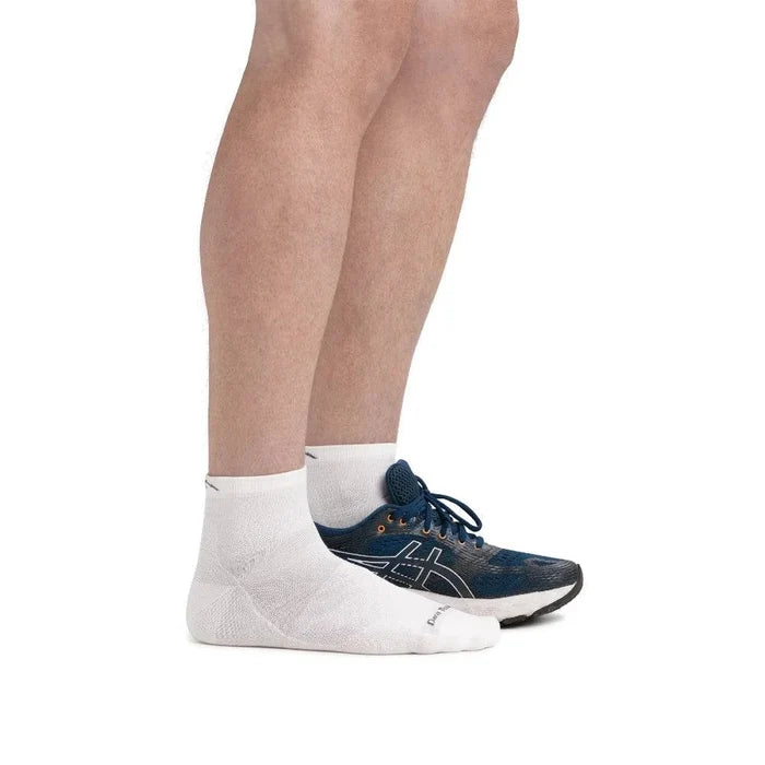 Darn Tough | Run Sock 1/4 Lightweight | Heren | White