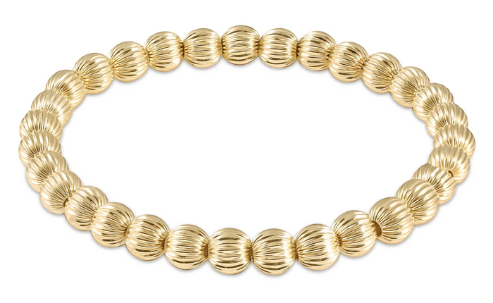 Dignity 6mm Gold Bead Bracelet