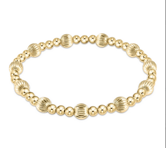 DIGNITY SINCERITY GOLD 6MM BRACELET