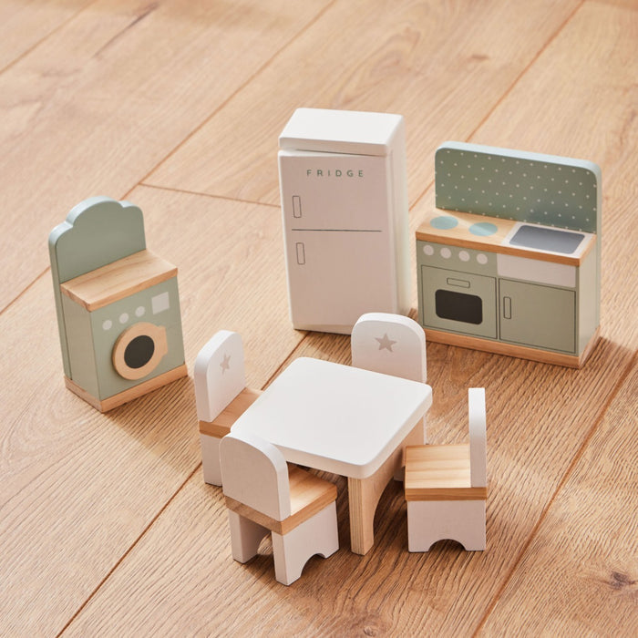 Dolls House Furniture & People Set