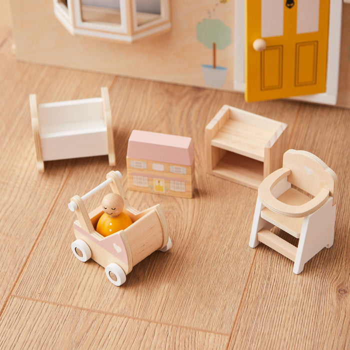 Dolls House Furniture & People Set