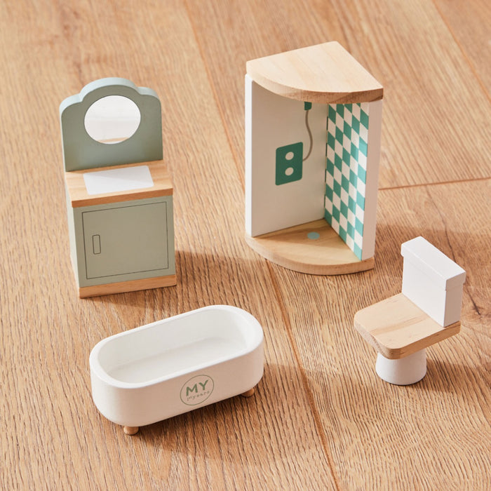 Dolls House Furniture & People Set