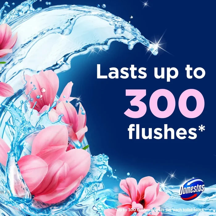 Domestos Power 5 Toilet Rim Block Magnolia 50g