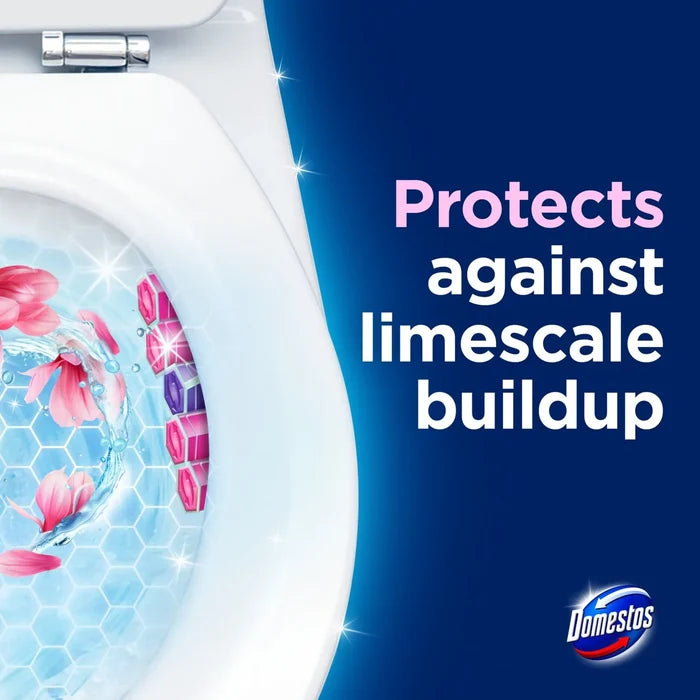 Domestos Power 5 Toilet Rim Block Magnolia 50g