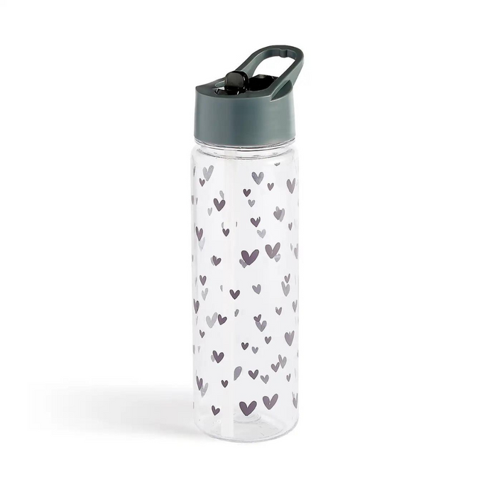 Dunelm Hearts 620ml Water Bottle