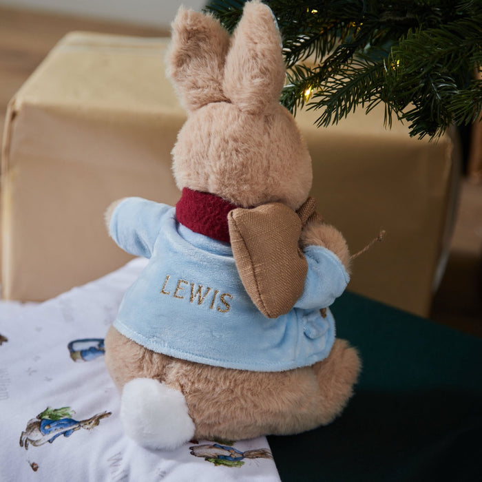 Enesco Personalised Large Peter Rabbit™ Christmas Plush
