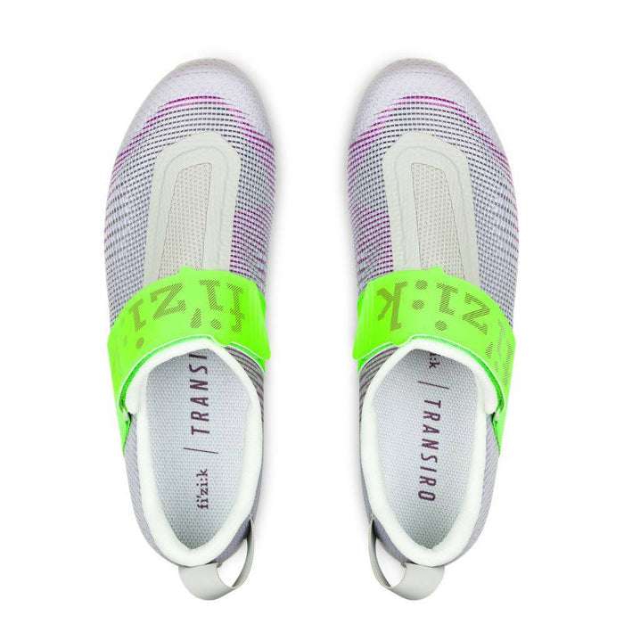 Fizik | Transiro Hydra Aeroweave | Carbon Triathlonschoen | Violet / Green