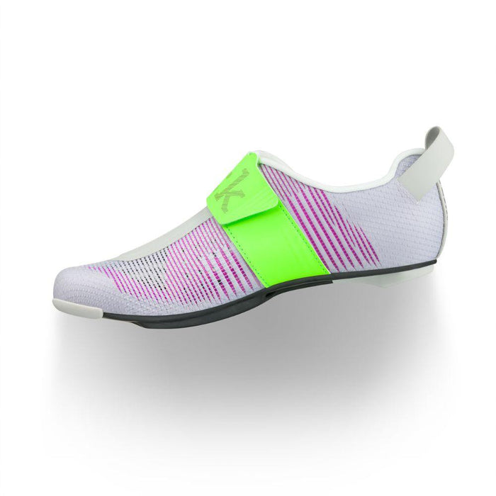 Fizik | Transiro Hydra Aeroweave | Carbon Triathlonschoen | Violet / Green