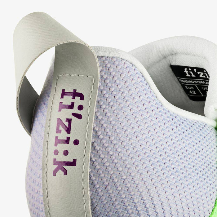 Fizik | Transiro Hydra Aeroweave | Carbon Triathlonschoen | Violet / Green