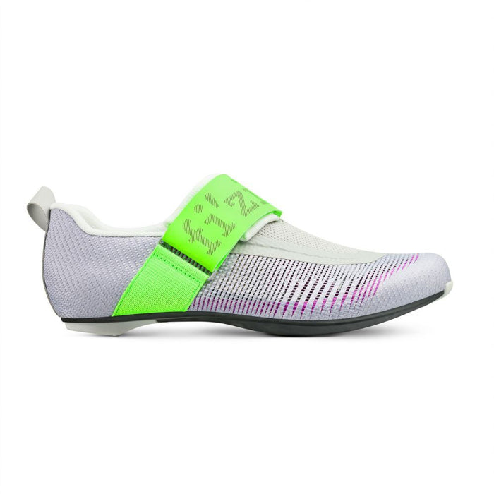Fizik | Transiro Hydra Aeroweave | Carbon Triathlonschoen | Violet / Green
