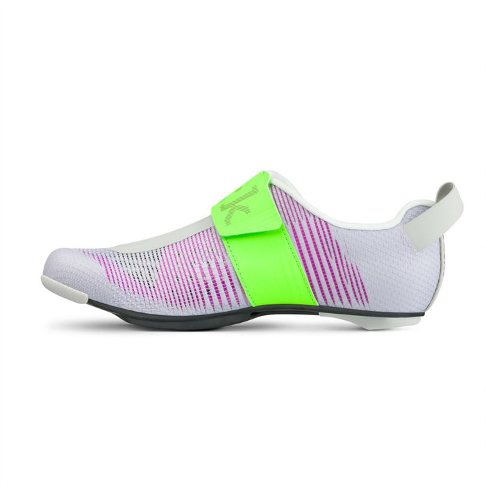 Fizik | Transiro Hydra Aeroweave | Carbon Triathlonschoen | Violet / Green