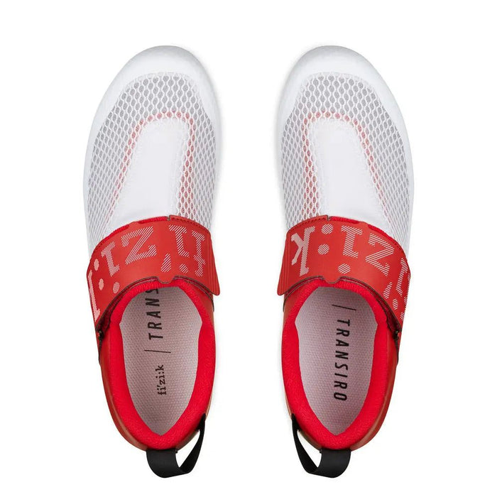 Fizik | Transiro Hydra | Triathlonschoen | White / Metallic Red Fizik