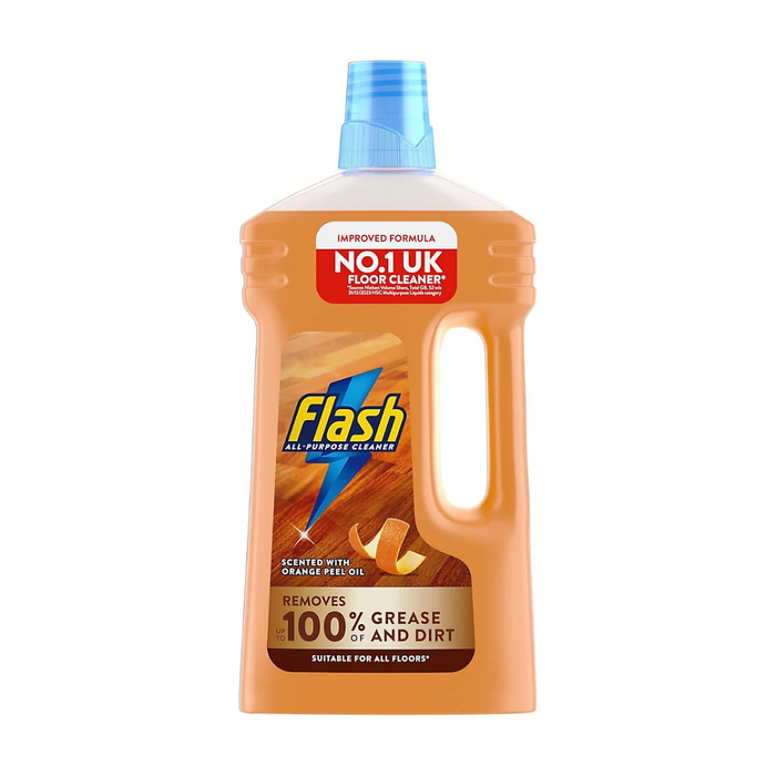 Flash All Purpose All Floor Cleaner Orange Peel Oil  1L