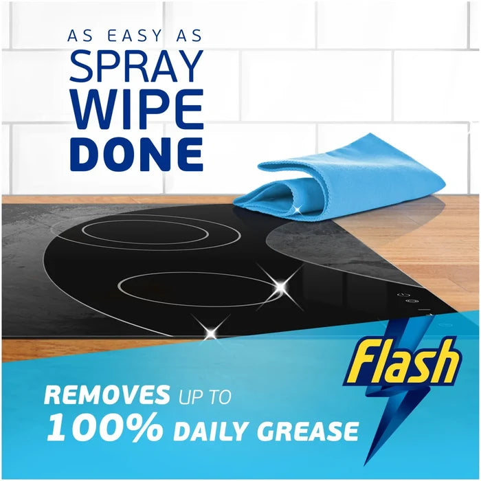 Flash Cleaning Spray Wipe Done Kitchen Spray Crisp Lemon 800ml
