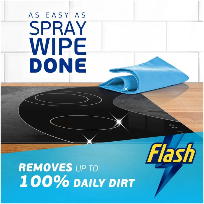 Flash Spray Wipe Hinched Multipurpose Antibacterial Cleaning Spray Wild Berries 800ml