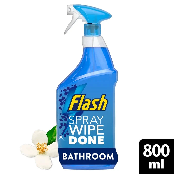 Flash Wipe Done Antibacterial Bathroom Spray White Blossom 800ml